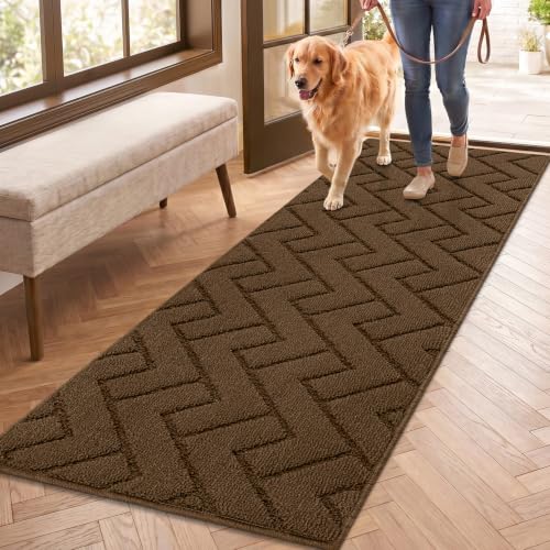 Dirt Trapper Indoor Doormat (Dark Brown / 59" x 20" (Rectangular))