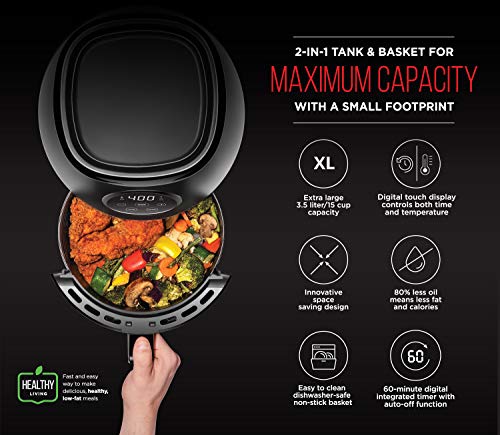 Digital 3.6 Quart Touch Screen Air Fryer Oven w