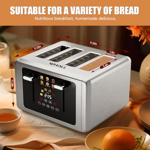 Smart 4 Slice Toaster with Touchscreen (silver)