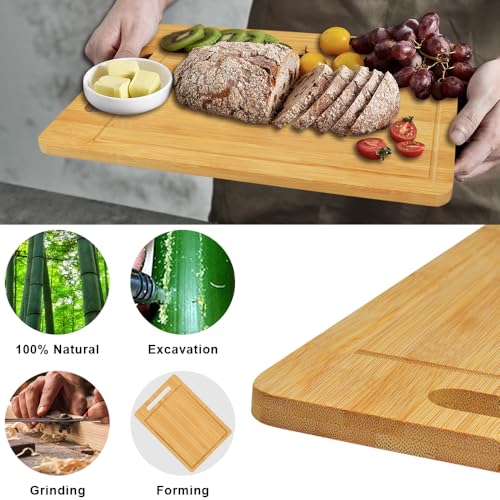 Bamboo Cutting Board (13.4"L x 8.7"W)