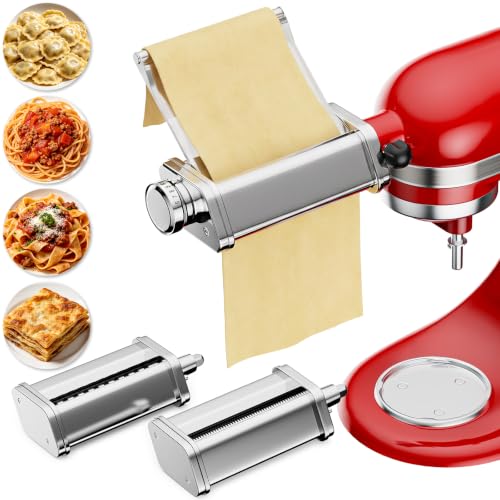 Pasta Attachment for KitchenAid (Metallic Silver Pasta Attachment)