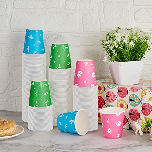 5 oz Paper Cups (5OZ-green&pink&blue)