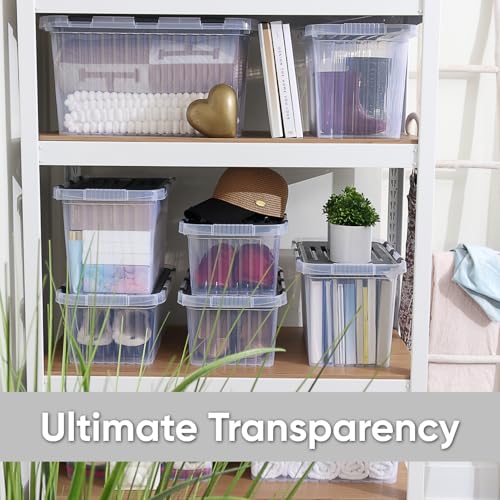 26 L Deep Storage Container with Hinged Lid 27.5 Quart