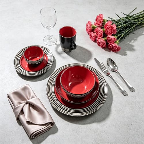 48 Piece Dinnerware Set (Strawberry / Service for 8 - 48pc Set)