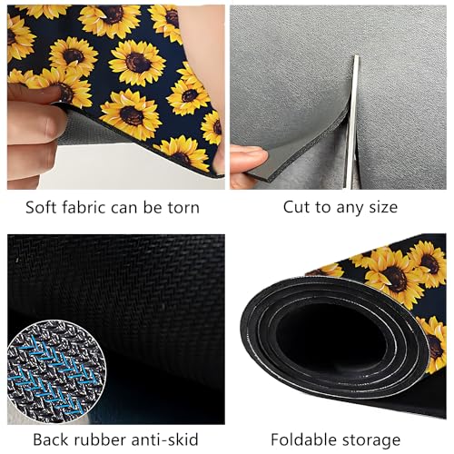 Sunflower Dish Drying Mat (47" x 47")