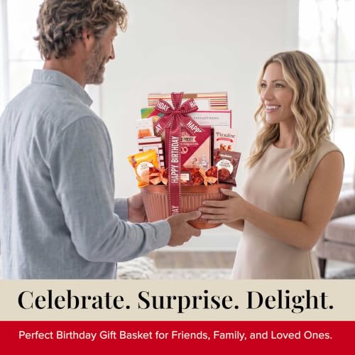 Birthday Gift Basket Wishes with Fun & Enjoyable Snacks