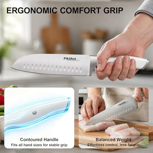 14 Piece Knife Set (White)