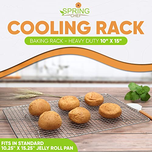 10" x 15" Stainless Steel Cooling Rack for Cooking & Baking (1 Pack / 10"x15")