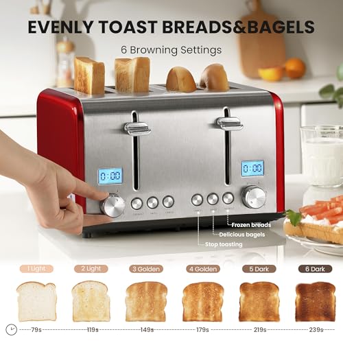 Countdown Stainless Steel 4 Slice Toaster with Bagel