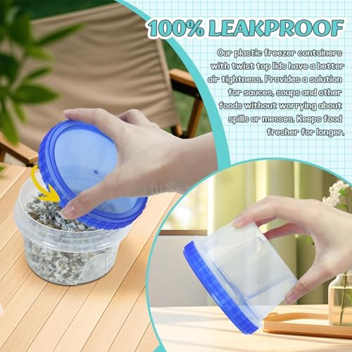 12 Pack Freezer Containers with Lids (16oz-12pack)