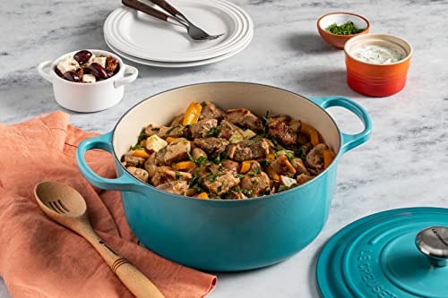 Enameled Cast Iron Round Dutch Oven (Caribbean / 7.25 Qt)