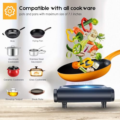 1200W Infrared Single Burner Electric Hot Plate
