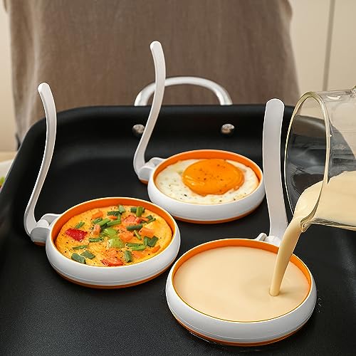 Silicone Fried Egg Cooker Rings Set
