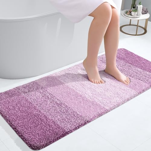 Bathroom Runner Rug 47x20 (47" X 20" / Pinkish-purple)