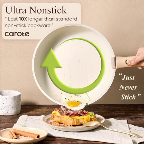 Pots and Pans Set Non Stick (White / 21 Piece)