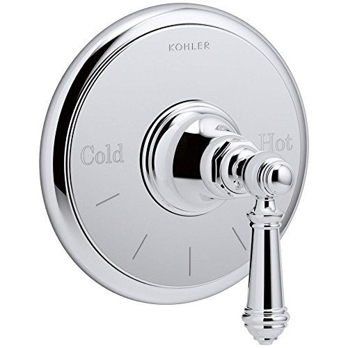 K-T72769-4-CP Artifacts Thermostatic Valve Trim with Lever Handle, Polished Chrome (Polished Chrome)