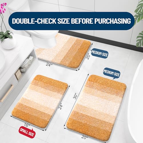 Bathroom Runner Rug 54x24 (54" X 24" / Golden Yellow)