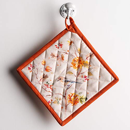 Pot Holders 100% Cotton Potholders (062 - Kelim - Prairie / 8" x 8" (Pot Holder Pack of 1))