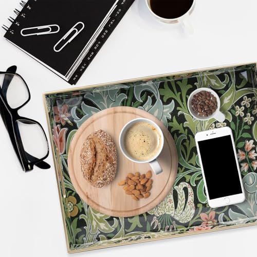 Plastic Serving Tray with Handles for Coffee Table (Multi a)