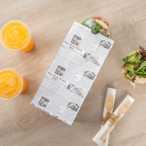 Bag Tek 8 Lb Disposable Lunch Bags (8 lb / Newsprint)