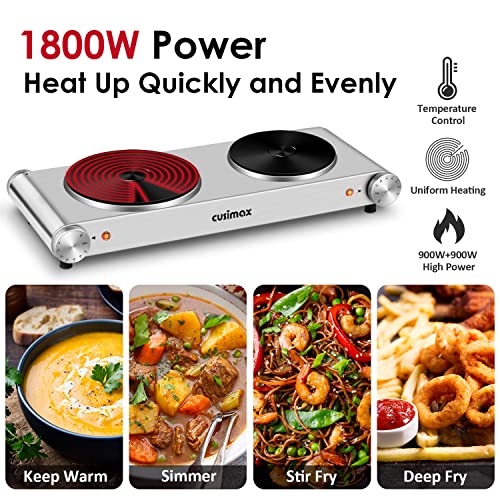 Hot Plate Electric Double Burner (Silver / Double)
