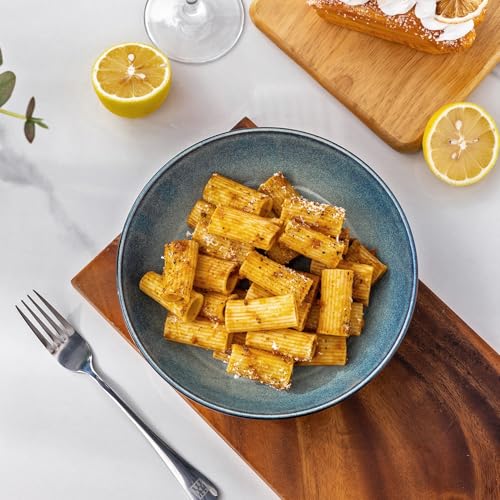 8.5’’ Ceramic Pasta Bowls Set of 6 (Set of 6 / Ceylon Blue)