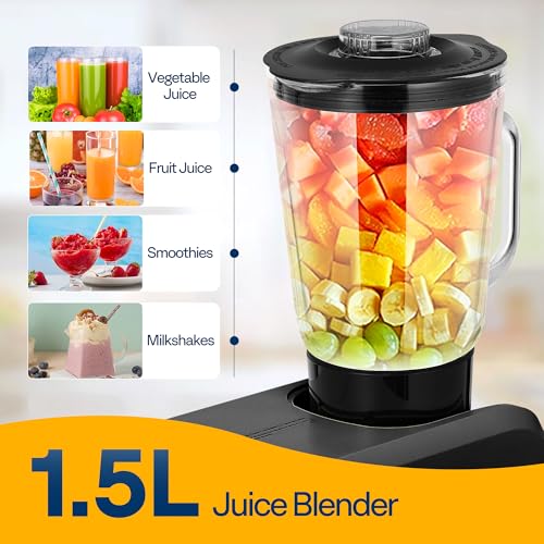 6-in-1 Stand Mixer, 8.5-Quart Tilt-Head Mixer, 10 Speeds, Black (6-in-1 / Black)