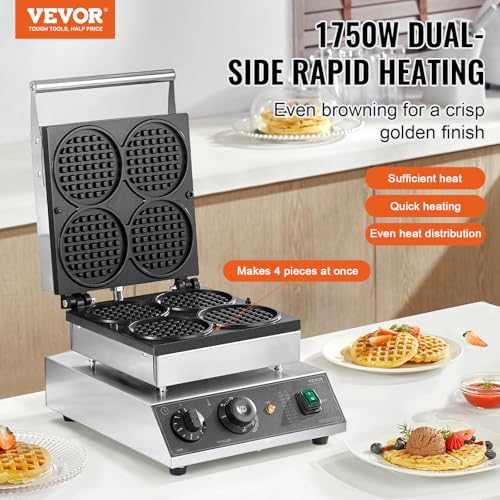 Commercial Waffle Maker (4*1Pcs)