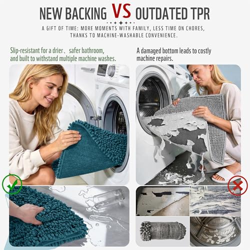 Bathroom Rugs Non Slip Washable 32x20 Inch