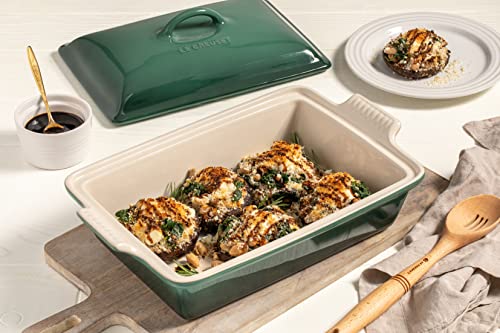 Stoneware Covered Rectangular Casserole (Peche)