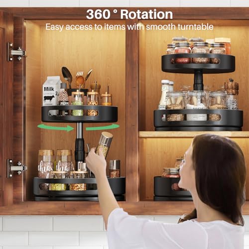 Lazy Susan Spice Rack Organizer for Cabinet