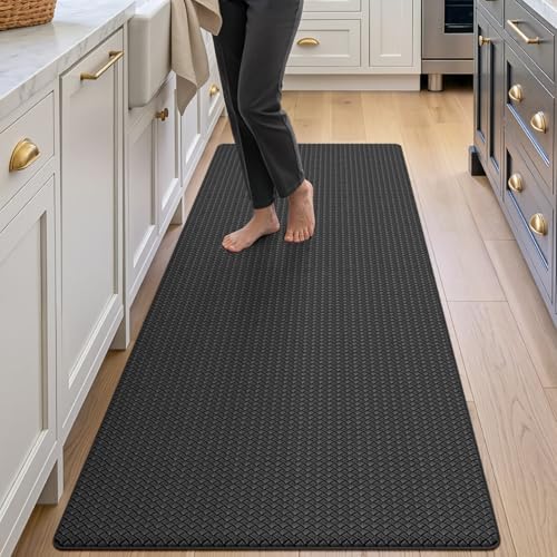 Kitchen Floor Mats Cushioned Anti Fatigue (2-black / 59"l X 23"w X 0.4"th)