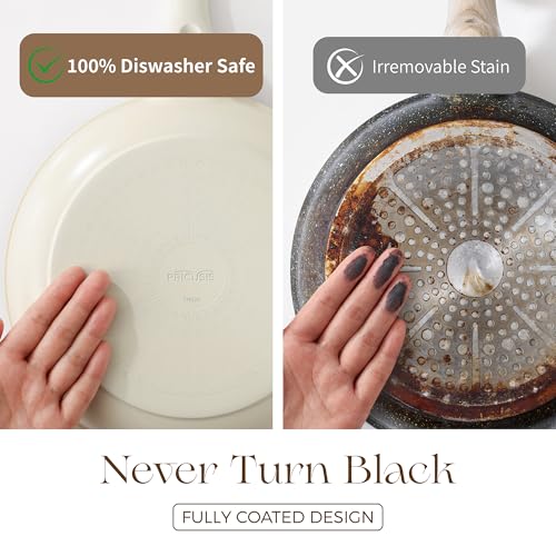 Nonstick Ceramic Frying Pan (8 Inch / Coconut White)