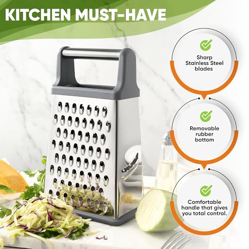 Stainless Steel XL Cheese Grater for Kitchen