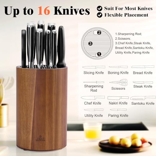 Universal Knife Block Without Knives (Cylindrical Knife Block)