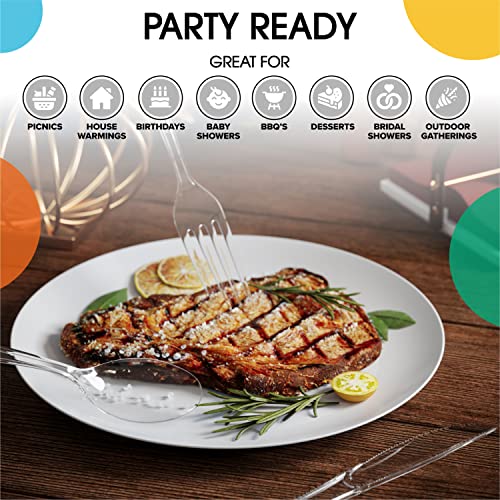 Party Solids Heavy Duty Plastic Spoons