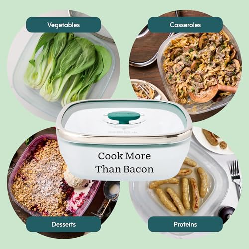 10 Cup Square Glass Food Storage with Glass Lid (Kale)