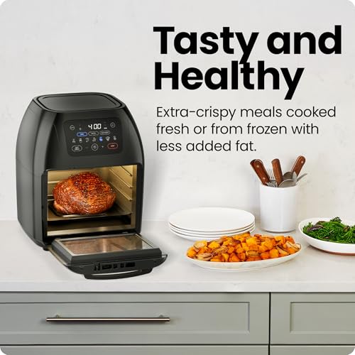 Multifunctional Digital Air Fryer+ Rotisserie (10 quarts / Black)