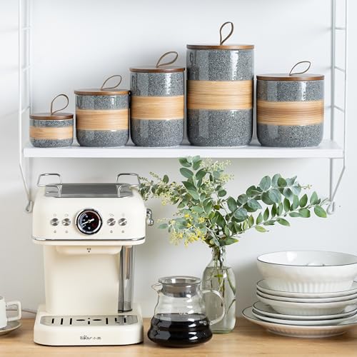 Kitchen Coffee Canister (Grey / 37 fl.oz)