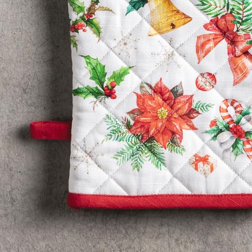 Maison d'Hermine Oven Gloves 100% Cotton Oven Mitt (101 - Chromo / 7.5" x 13" (Oven Mitt))