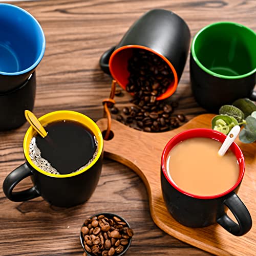 11oz ceramic Coffee Mug Sets Matte Black Porcelain Mug Multiple colors Cups for Coffee (11oz)