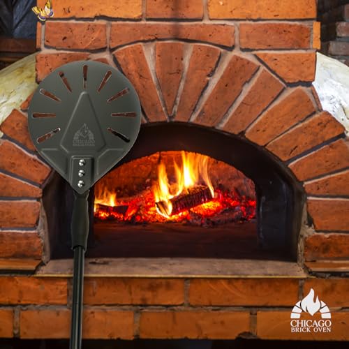 7 Inch Perforated Turning Pizza Peel with Long Handle