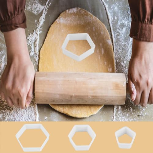 8 Pcs Soccer Ball Hexagon Cookie Cutter