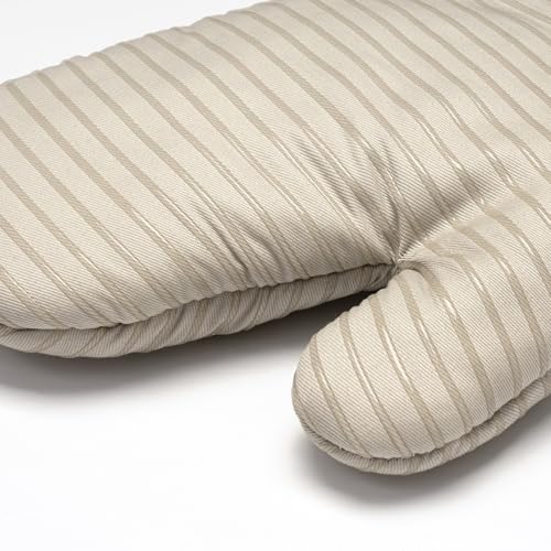 Heat Resistant 500°F Kitchen Oven Mitts 2 (Beige)