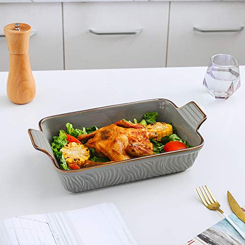 Bakeware Set Ceramic Baking Dish Set (Cloudy Grey)