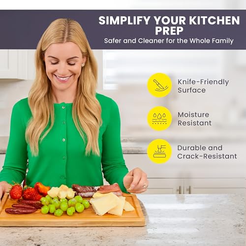 Bamboo Cutting Board (Glue-Free Surface - Rectangular)