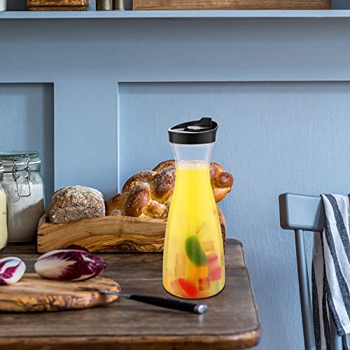 12 Pcs Plastic Carafe with Flip Top Lid (20 oz)