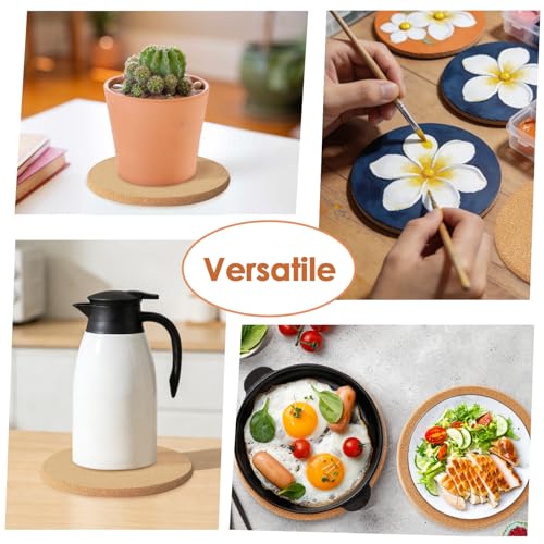 6 Pack Extra Large Cork Trivet (07-9.5 Inch 6pcs Round)