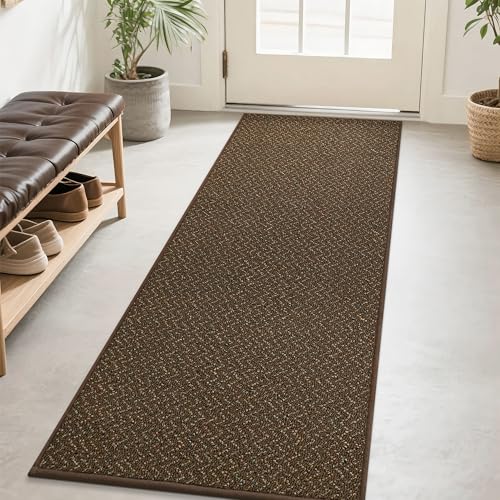 Hallway Runner Rugs Non (Brown / 2' x 8')