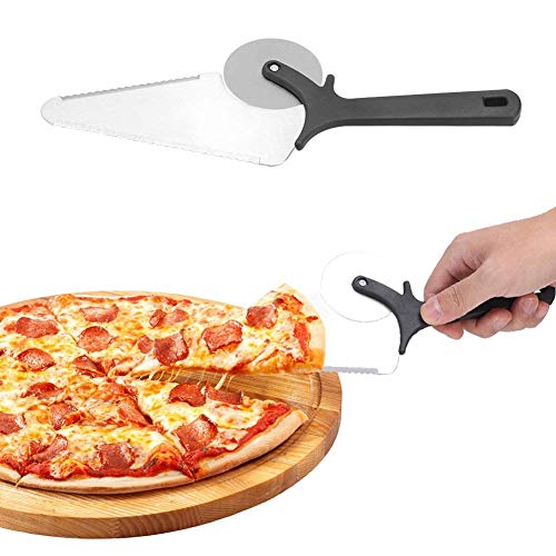 Pizza Cutter Professional Sharp funny Classic Cutters Multifunctional Stainless Steel Pastry Pizza Wheel Cutter Shovel Spatula Tool